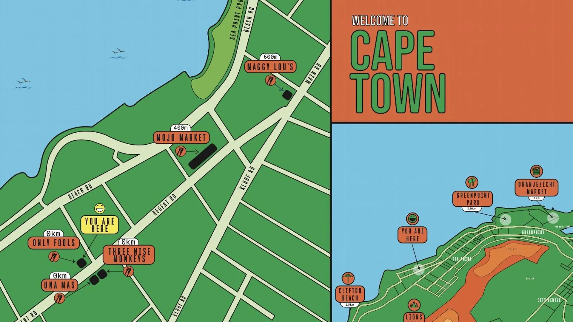 Foools Inn - Trendy Rooms Available In The Heart Of Sea Point! ケープタウン 南アフリカ